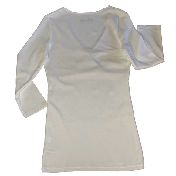 Victoria’s Secret Tee Shop - White V neck Top - Picture 2 of 6